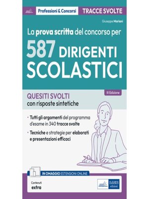 cover image of [EBOOK] La prova scritta del concorso per 587 Dirigenti scolastici